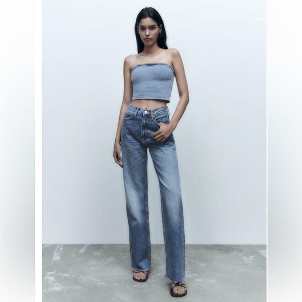 ZARA- TRF Wide Leg Jeans